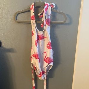 12-18 month one piece flamingo swimsuit